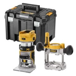 DEWALT MACHINES Affleureuse Et Défonceuse DEWALT DCW604NT XR 18V 8mm (1/4") Brushless En Coffret T-Stak