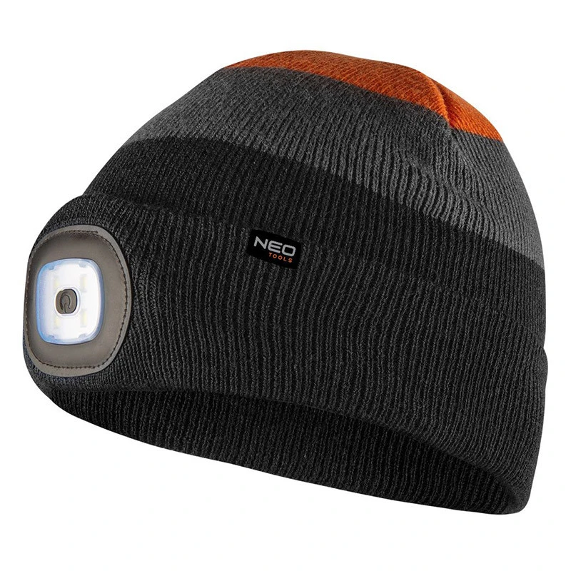NEO TOOLS EPI Bonnet Avec Lampe Intégrée NEO TOOLS 81-631 Noir Gris Orange