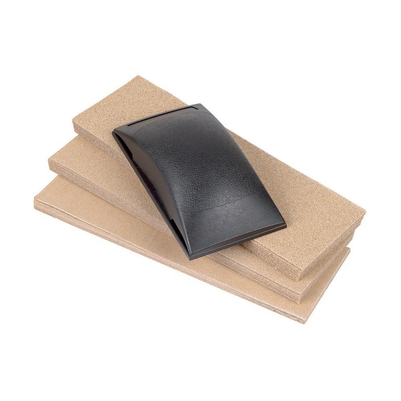 Cale De Ponçage à Main WOLFCRAFT 2898000 + 50 Patins Abrasifs