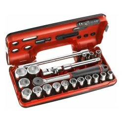 Coffret De Serrage FACOM DBOX S.161DBOX1PB - Cliquet étanche - Douilles 1/2" 6 Pans - 21 Pièces
