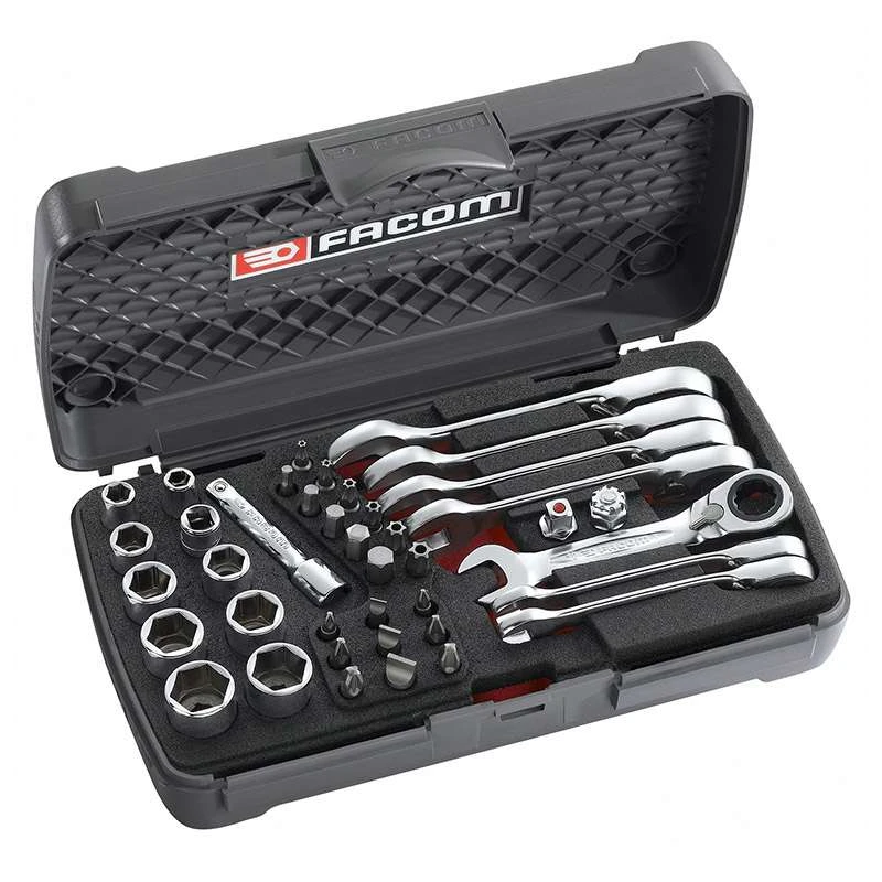 Coffret Multi-serrage à Cliquet Compact FACOM 467BS.BOXPB 40 Pièces 3 Coffret Multi-serrage à Cliquet Compact FACOM 467BS.BOXPB 40 Pièces