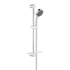 Ensemble VITALIO COMFORT 100 GROHE 26398000 Douchette 2 Jets + Barre 60 Cm + Flexible 175 Cm - Chrome