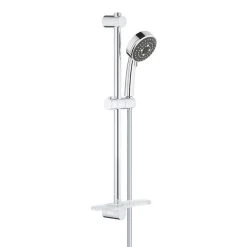 Ensemble VITALIO COMFORT GROHE 26096000 Douchette 3 Jets + Barre 60 Cm + Flexible 175 Cm
