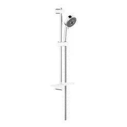 Ensemble VITALIO COMFORT GROHE 26097000 - Douchette 3 Jets + Barre 60 Cm + Flexible 175 Cm - Chrome