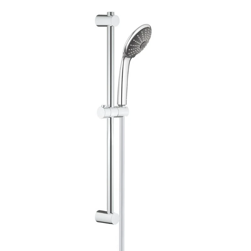 Ensemble VITALIO JOY GROHE 27333000 Douchette 3 Jets + Barre 60 Cm + Flexible 175 Cm - Chrome