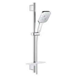 Ensemble VITALIO SMARTACTIVE 130 CUBE GROHE 26584000 Douchette 3 Jets + Barre 60 Cm + Flexible 175 Cm - Chrome