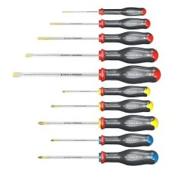 Jeu De 10 Tournevis Protwist Lame Ronde Et Hexagonale FACOM ATW.J10PB