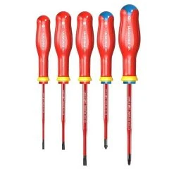 Jeu De 5 Tournevis Protwist Isolés FACOM ATD.J5TVEPB 1000V