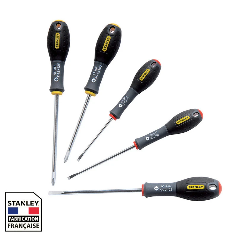 Jeu De 5 Tournevis STANLEY FATMAX électricien - Phillips