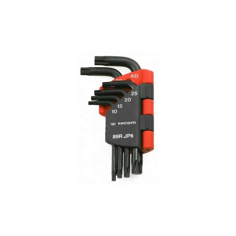 Jeu De 6 Clés Mâles Resistorx FACOM 89R.JP6PB (10 à 40 Mm)