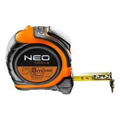 Mètre à Ruban Nylon NEO TOOLS 67-198 8m X 25 Mm (Impression Recto-Verso Et Click Stop)