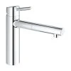 Mitigeur évier CONCETTO GROHE 31129001 - Bec Droit - Douchette Extractible - Chrome