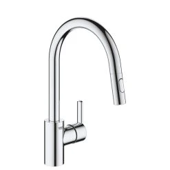 Mitigeur évier FEEL GROHE 31486001 Bec Col De Cygne - Mousseur Extractible - Chrome