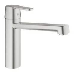Mitigeur évier GET GROHE 30196DC0 Monocommande - Bec Droit - Supersteel