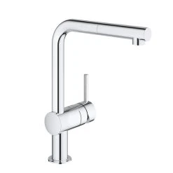 Mitigeur évier MINTA 360° GROHE 32168000 - Bec Haut Avec Mousseur Extractible - Chromé