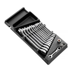 Module De 13 Clés Mixtes à Cliquet - 8 à 19 Mm + Adaptateurs FACOM MOD.467BJ13PB