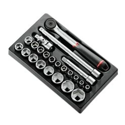 Module De Clés à Cliquet + Douilles 1/2'' FACOM MOD.S161-36PB - 23 Pièces
