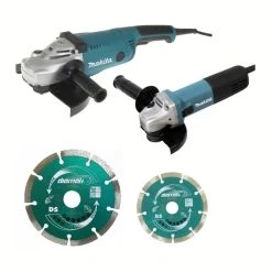 MAKITA MACHINES Pack 2 Outils MAKITA DK0053GX2-P (Meuleuse GA9020 + Meuleuse 9558HNRG)