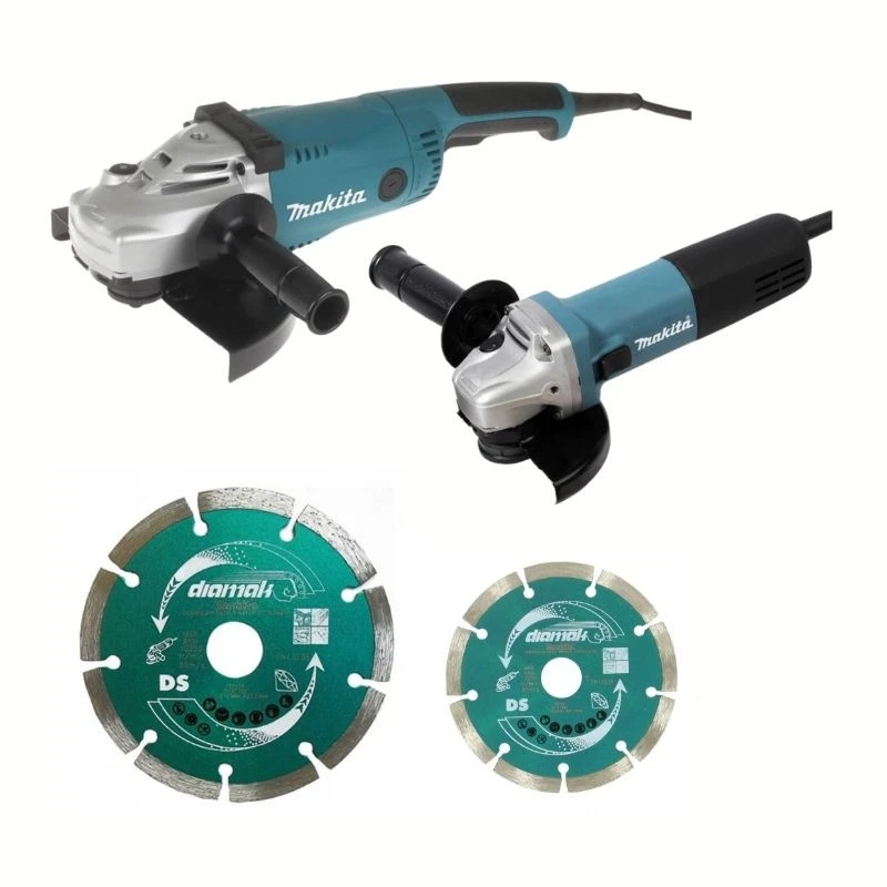 MAKITA MACHINES Pack 2 Outils MAKITA DK0053GX2-P (Meuleuse GA9020 + Meuleuse 9558HNRG)