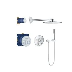 Pack De Douche Encastré GROHTHERM SMARTCONTROL GROHE 34705000 - Tête Ø 31 Cm + Douchette Stick
