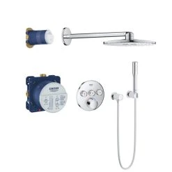 Pack De Douche Encastré SMARTCONTROL GROHE 34709000 - Tête Ø 31 Cm + Douchette Stick