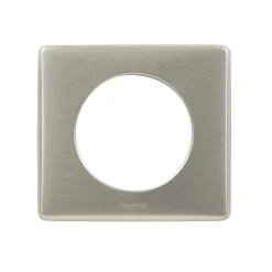 Plaque Céliane - 1 Poste - Carré - Titane LEGRAND