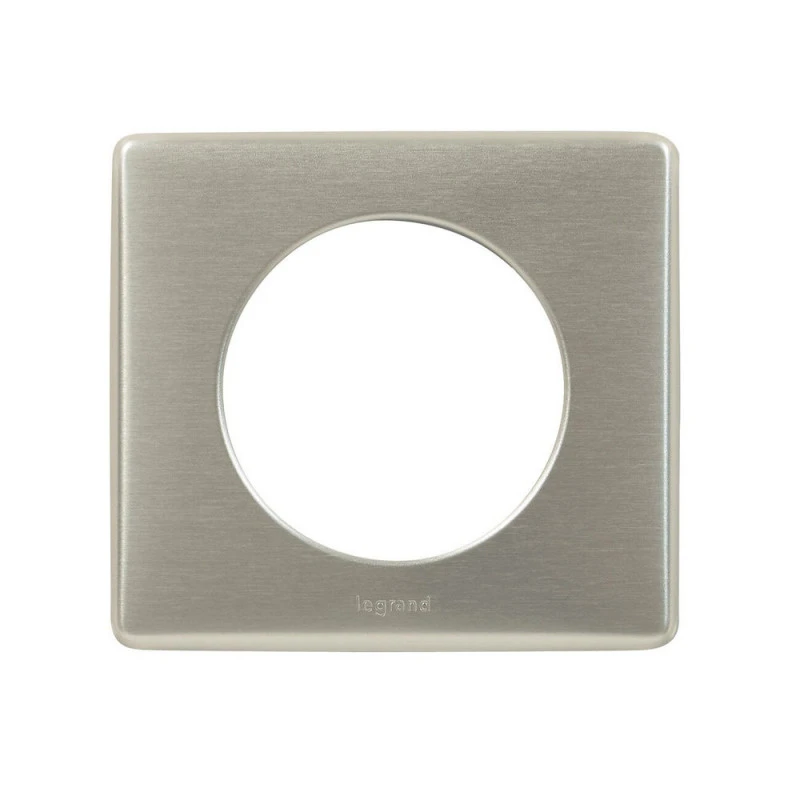 Plaque Céliane - 1 Poste - Carré - Titane LEGRAND