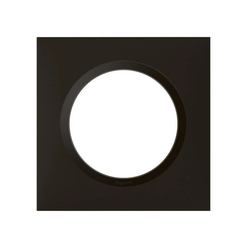 Plaque Dooxie - 1 Poste - Carré - Noir Velours LEGRAND