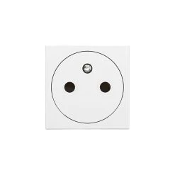 Prise 2P+T à Vis Avec Plaque Mosaïc Blanc LEGRAND