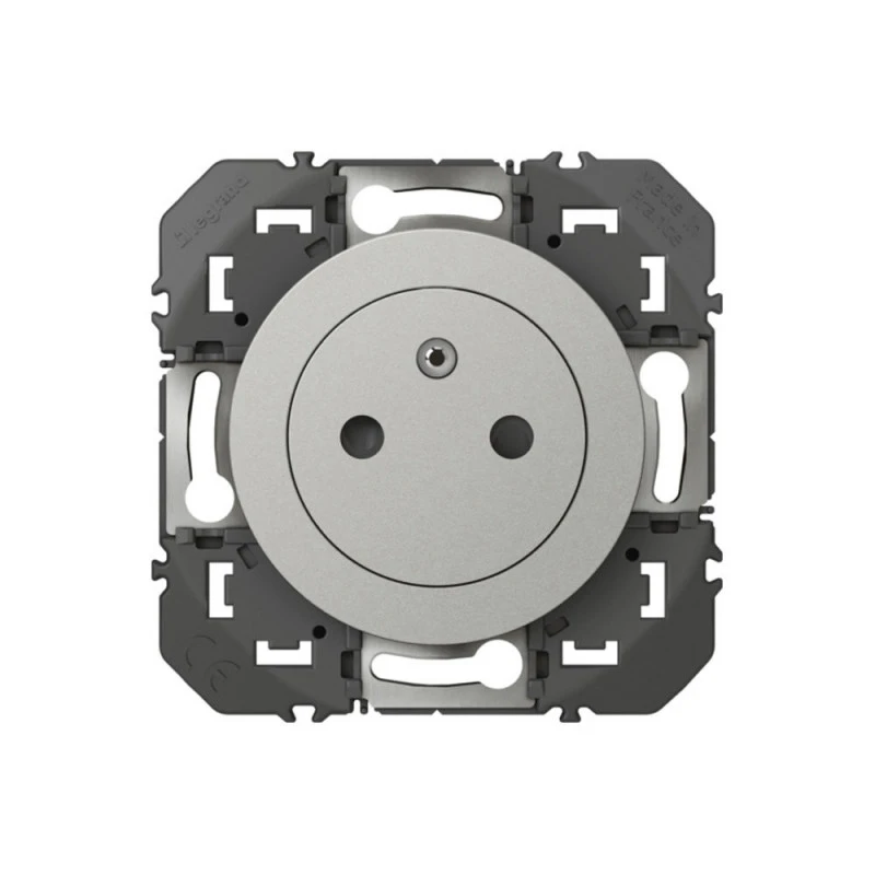 Prise Affleurante 2P+T - Alu LEGRAND