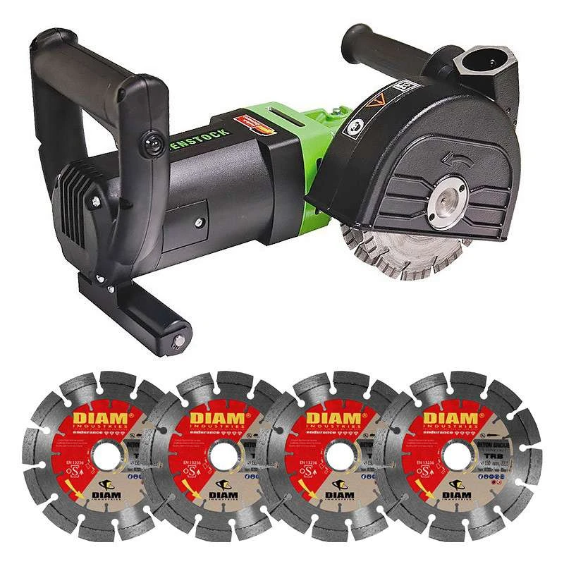 Rainureuse DIAM INDUSTRIES EMF150.1 + KIT + 4 Disques Diamant Ø150/22,3 3 Rainureuse DIAM INDUSTRIES EMF150.1 + KIT + 4 Disques Diamant Ø150/22,3