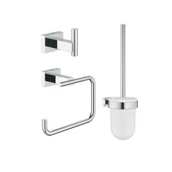 Set D'accessoires Pour WC ESSENTIALS CUBE GROHE 40757001 - Chrome
