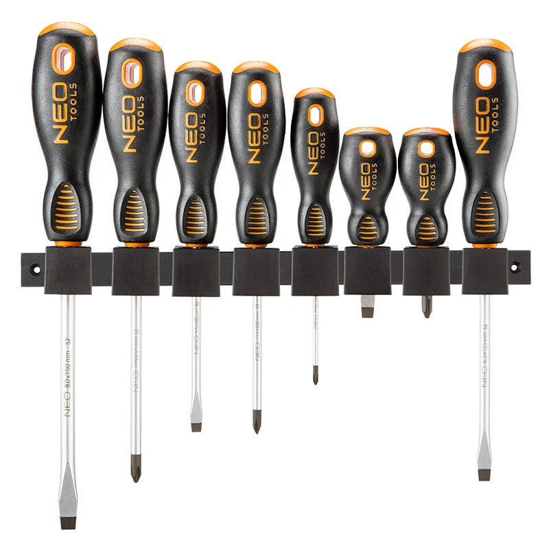 Set De 8 Tournevis Plats Et PH NEO TOOLS 04-207