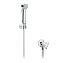 Set TEMPESTA TRIGGER SPRAY GROHE 27514001 - Douchette 1 Jet + Robinet D'arrêt - Flexible 125 Cm - Chrome