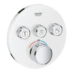 Thermostatique Encastré GROTHERM SMARTCONTROL GROHE 29904LS0 - 3 Sorties - Blanc